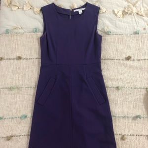 Diane von Furstenberg purple cocktail dress